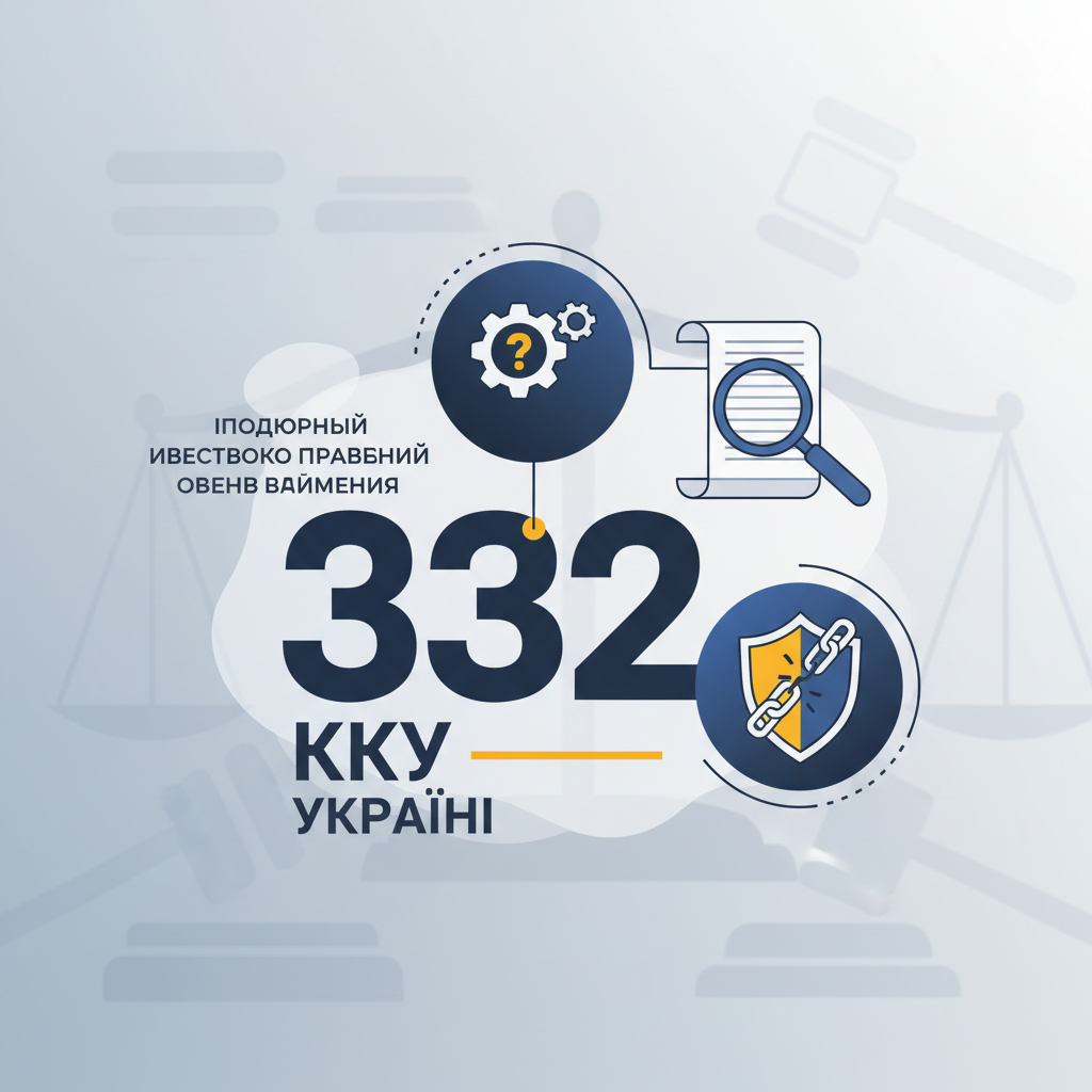 **Важные особенности статьи 332 УКУ, о которых часто забывают** — иллюстрация к статье «332 кку украины»