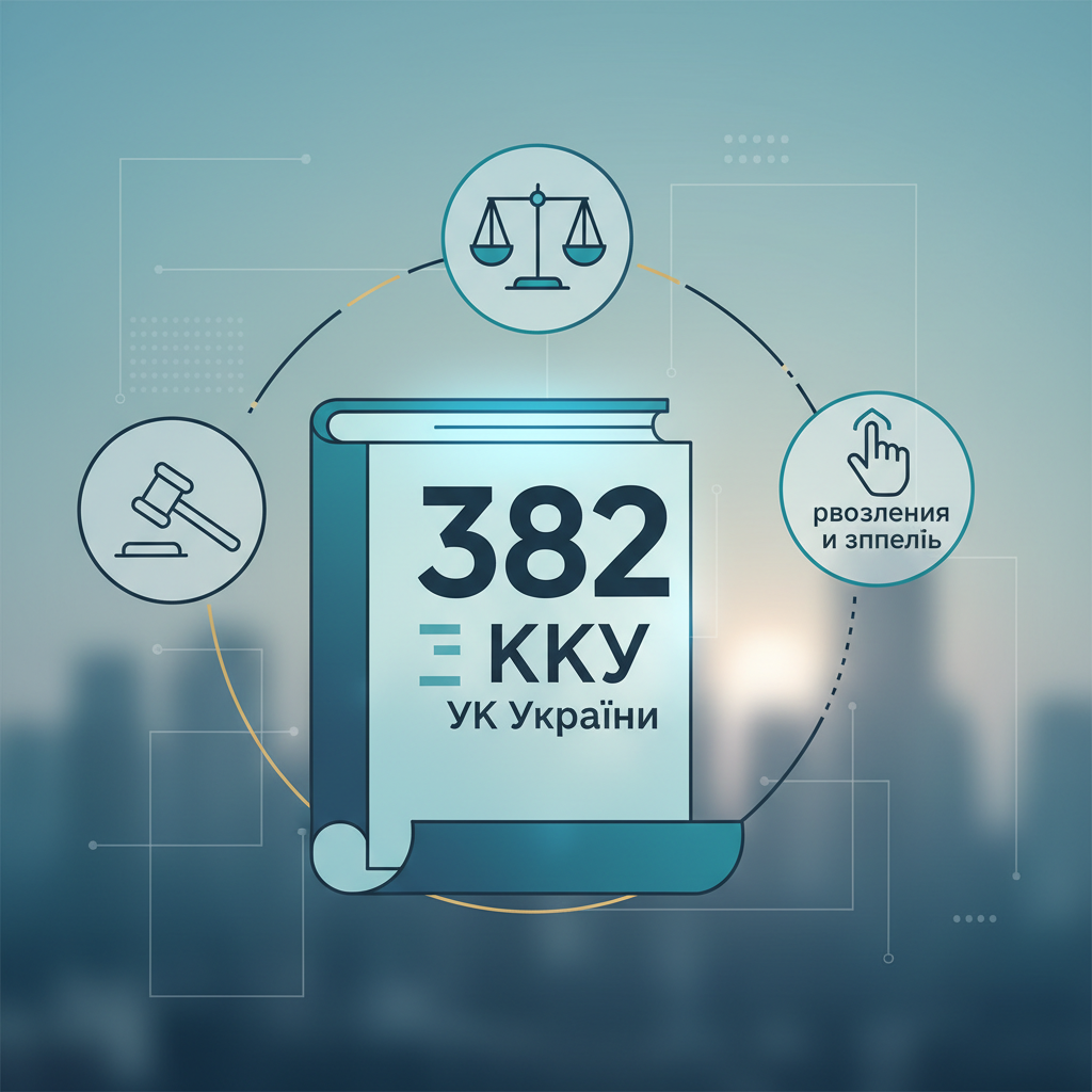 Что регулирует статья 382 УК Украины — иллюстрация к статье «382 кку Украины»