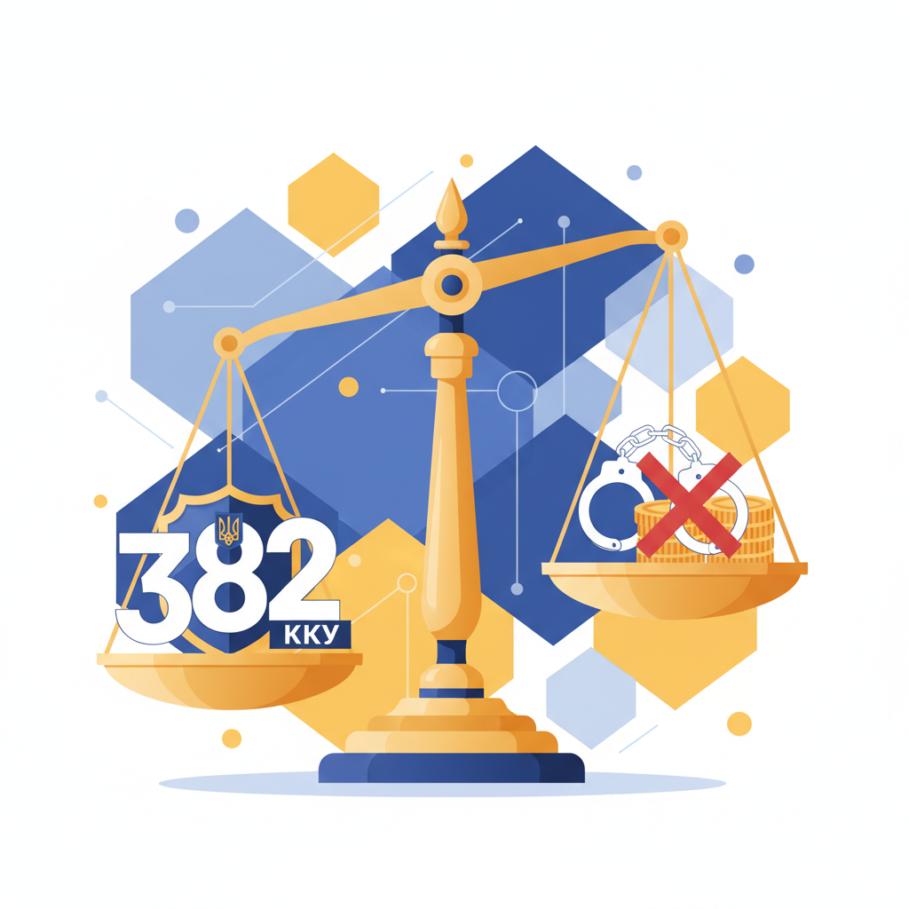 Санкции по статье 382 УК Украины — иллюстрация к статье «382 кку Украины»