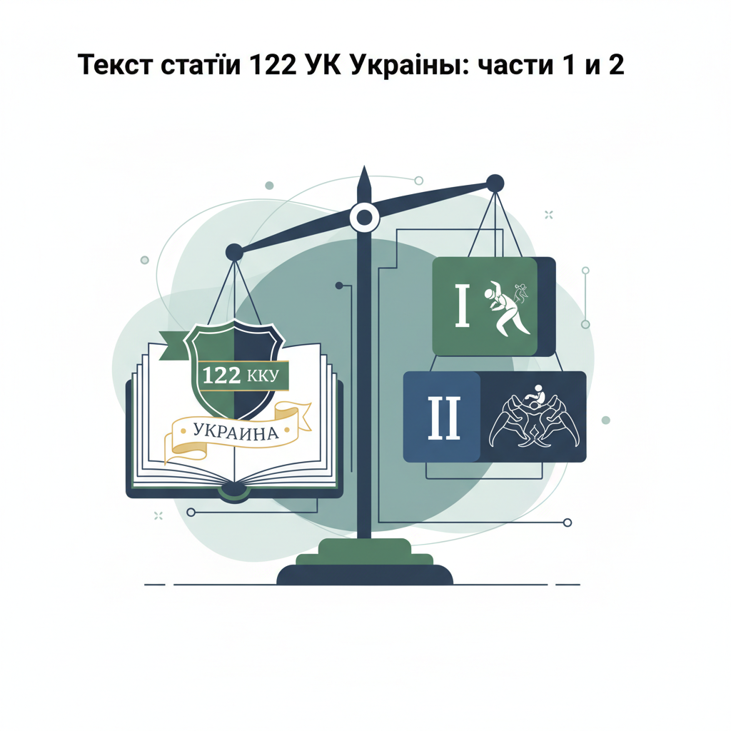 **Текст статьи 122 УК Украины: части 1 и 2** — иллюстрация к статье «122 кку украины»