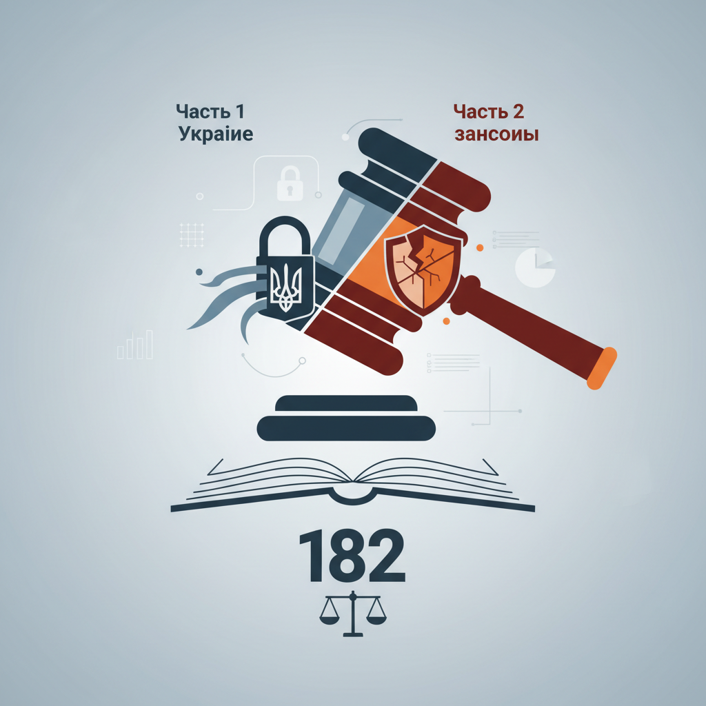 Санкции по статье 182 УК Украины: части 1 и 2 — иллюстрация к статье «182 кку украины»